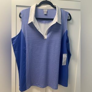 Brand new with tags Chico’s Zenergy sleeveless polo shirt